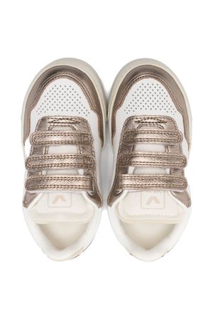 sneakers in pelle bianco VEJA KIDS | SX2021008CWHITESABLEBRONZE
